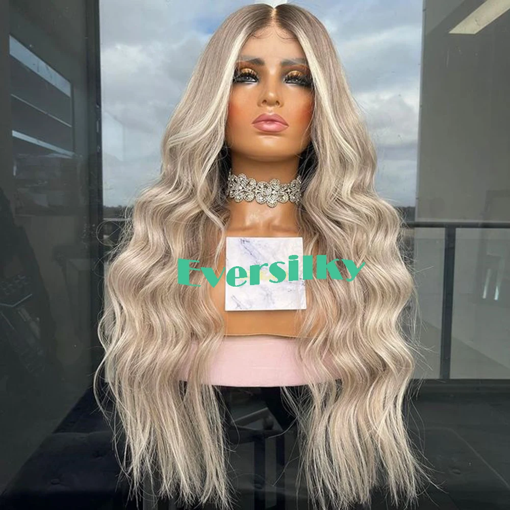 Transparent Wig Ombre Platinum Blonde 13x6 Lace Front Human Hair Wigs with Baby Hair Highlight Grey 30inch 200% Natural Hairline
Transparent Wig Ombre Platinum Blonde 13x6 Lace Front Human Hair Wigs with Baby Hair Highlight Grey 30inch 200% Natural Hairline
