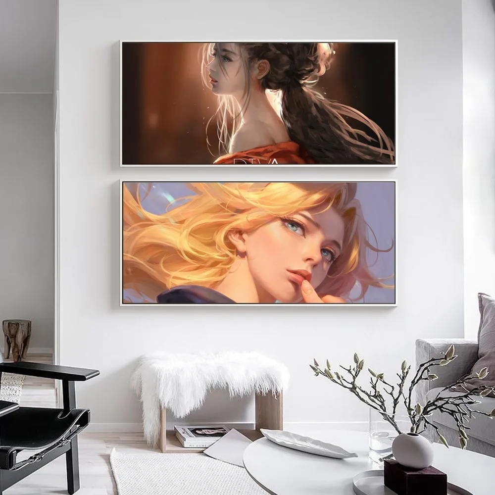 Animation oil painting golden long hair little girl art canvas painting living room corridor office home decoration mural
Animation oil painting golden long hair little girl art canvas painting living room corridor office home decoration mural
