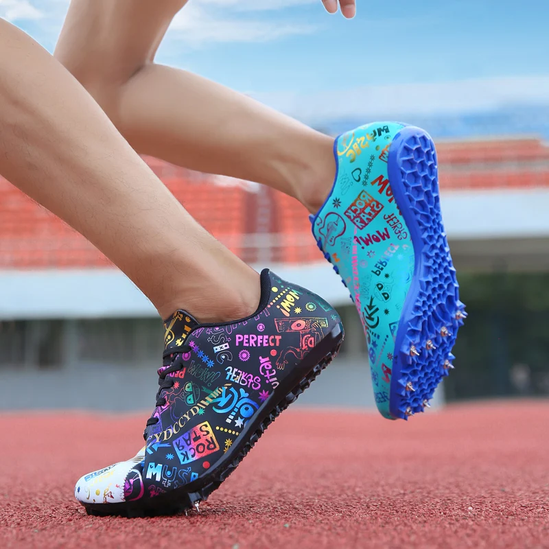 New Mandarin Duck Spikes Mens Plus Size Sprint Training Track and Field Shoes Men and Women Students Pu Long Jump Special Shoes
New Mandarin Duck Spikes Mens Plus Size Sprint Training Track and Field Shoes Men and Women Students Pu Long Jump Special Shoes