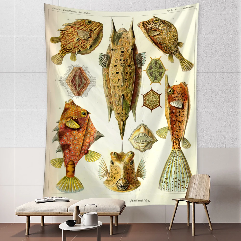 Гобелен в стиле ретро с морской рыбой, настенное украшение, психоделический абстрактный Настенный декор
Гобелен в стиле ретро с морской рыбой, настенное украшение, психоделический абстрактный Настенный декор