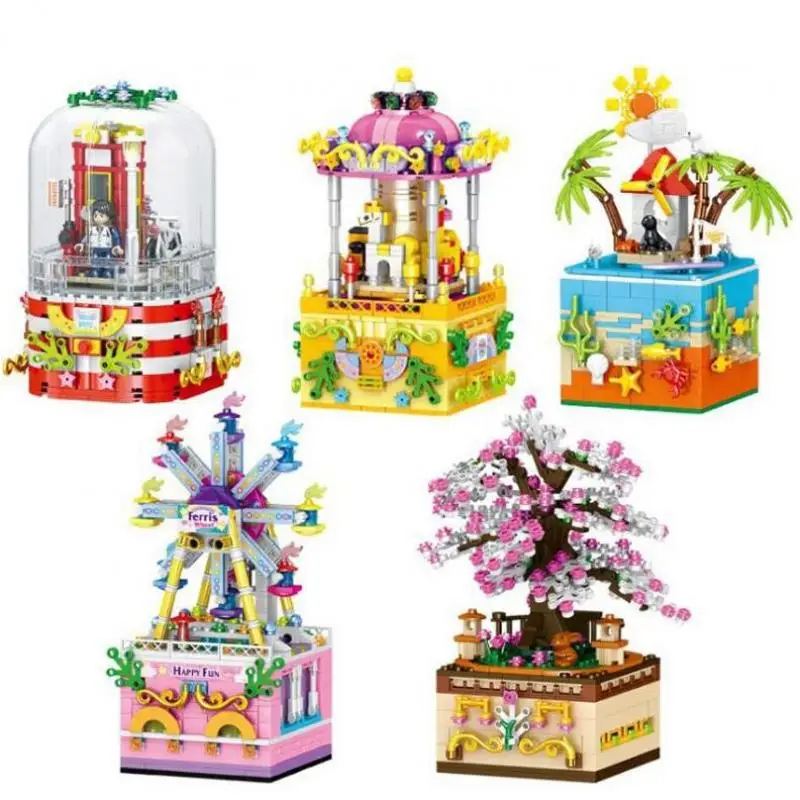 ZHE GAO QL0979 0980 0982 0983 0984 Rotating music box building blocks gift toy christmas Gift Assembling model street view
ZHE GAO QL0979 0980 0982 0983 0984 Rotating music box building blocks gift toy christmas Gift Assembling model street view