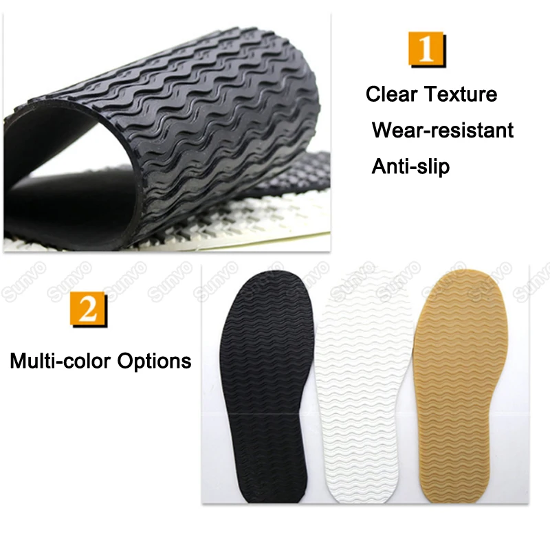 Резиновая подошва Sunvo для изготовления обуви сменная противоскользящая | Обувь