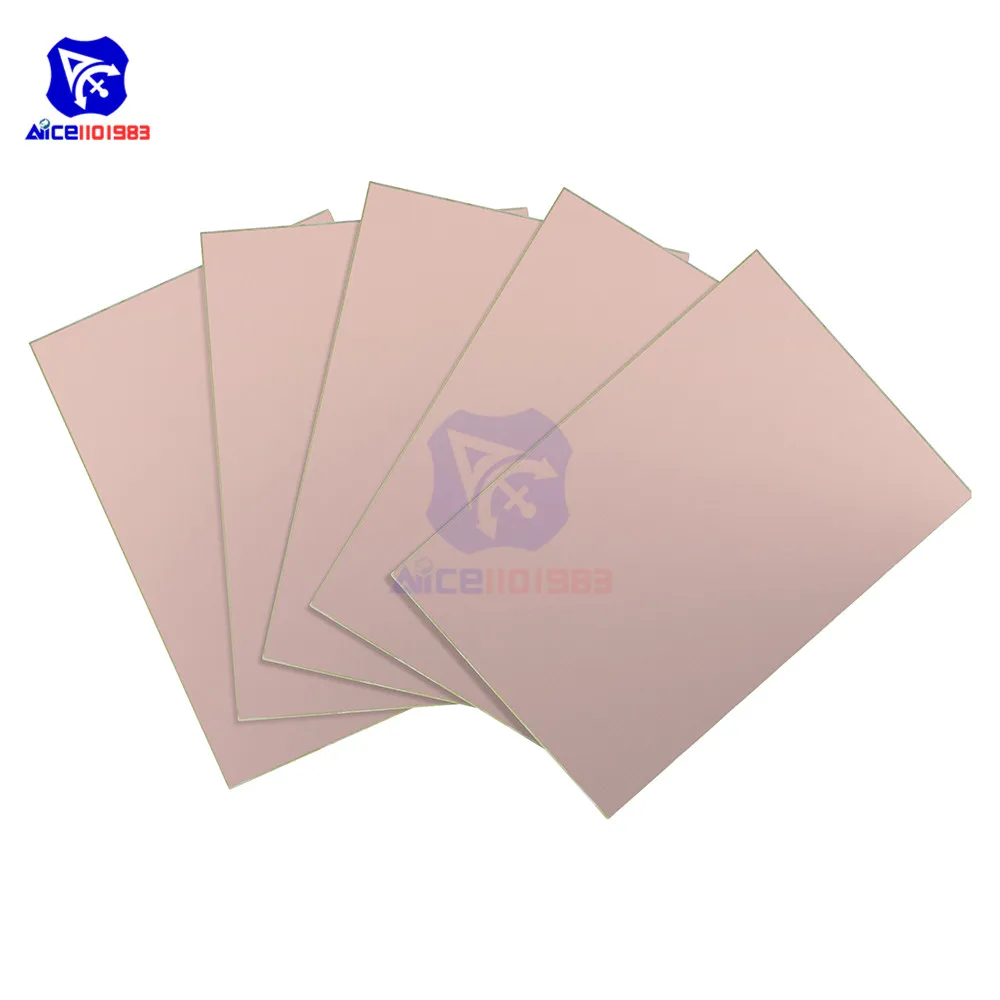 Diymore 5 шт./лот 10x15 см Односторонняя печатная плата из меди ламинат FR4|fr4 pcb|fr4 10 15fr4 board