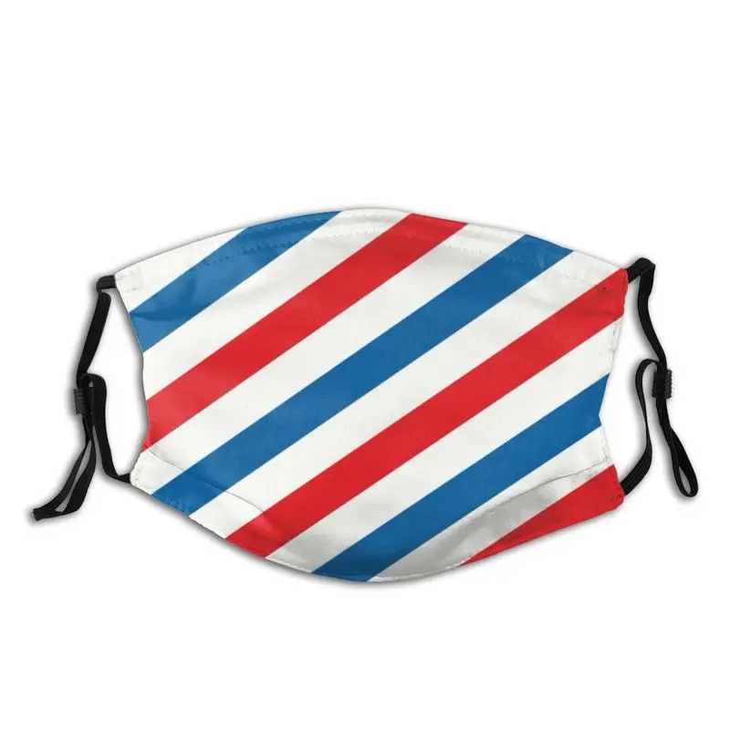 Barber Pole Red Blue Stripes Mask with Filters Anti Haze DustproofHairdresser Face Mask Protection Respirator Mouth-Muffle
Barber Pole Red Blue Stripes Mask with Filters Anti Haze DustproofHairdresser Face Mask Protection Respirator Mouth-Muffle