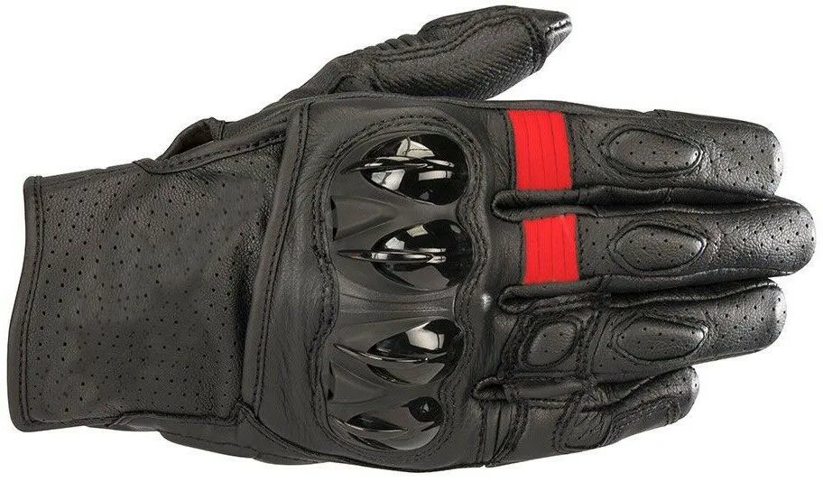 

Alpine Gp Celer v2 Gloves Motocross Motorcycle Downhill Bike Offroad Mens Street Moto Black Red Gloves