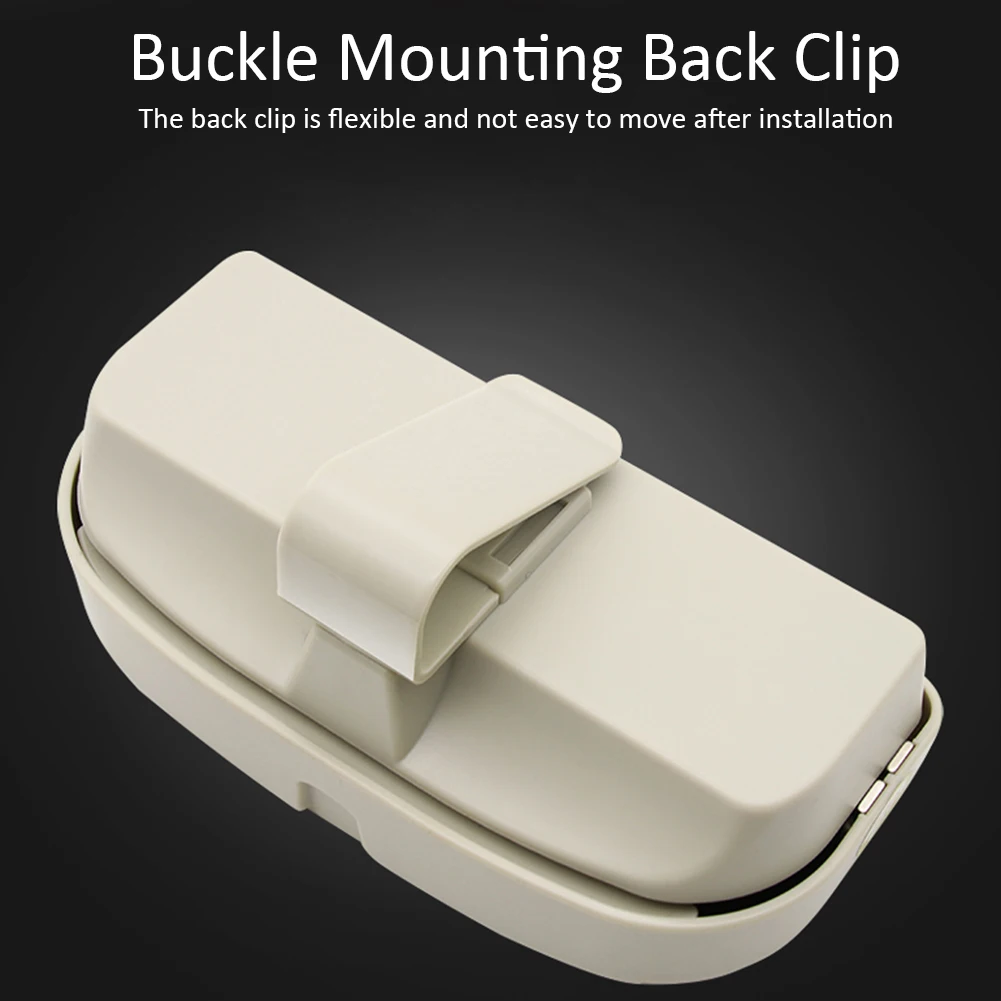 Car Glasses Case Sunglasses Storage Box Multifunctional Sun Visor Glasses Case Organizer Glasses Storage Box For Cards Pens Clip
Car Glasses Case Sunglasses Storage Box Multifunctional Sun Visor Glasses Case Organizer Glasses Storage Box For Cards Pens Clip