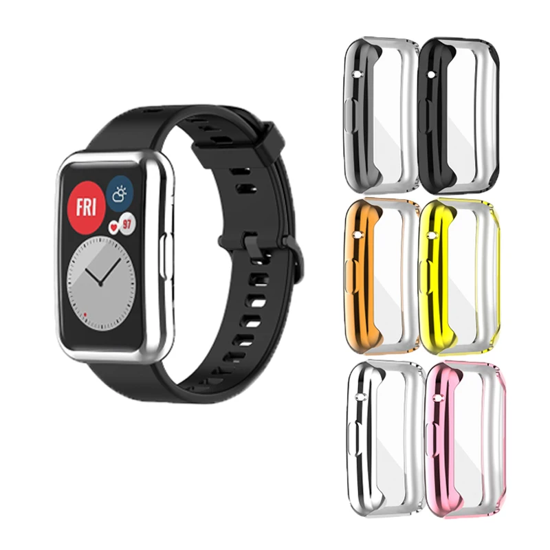 Screen Protector Cover Case For Huawei watch Fit Smart Watch TPU Plating Cover Protective Bumper Frame Shell Cases Accessories
Screen Protector Cover Case For Huawei watch Fit Smart Watch TPU Plating Cover Protective Bumper Frame Shell Cases Accessories
