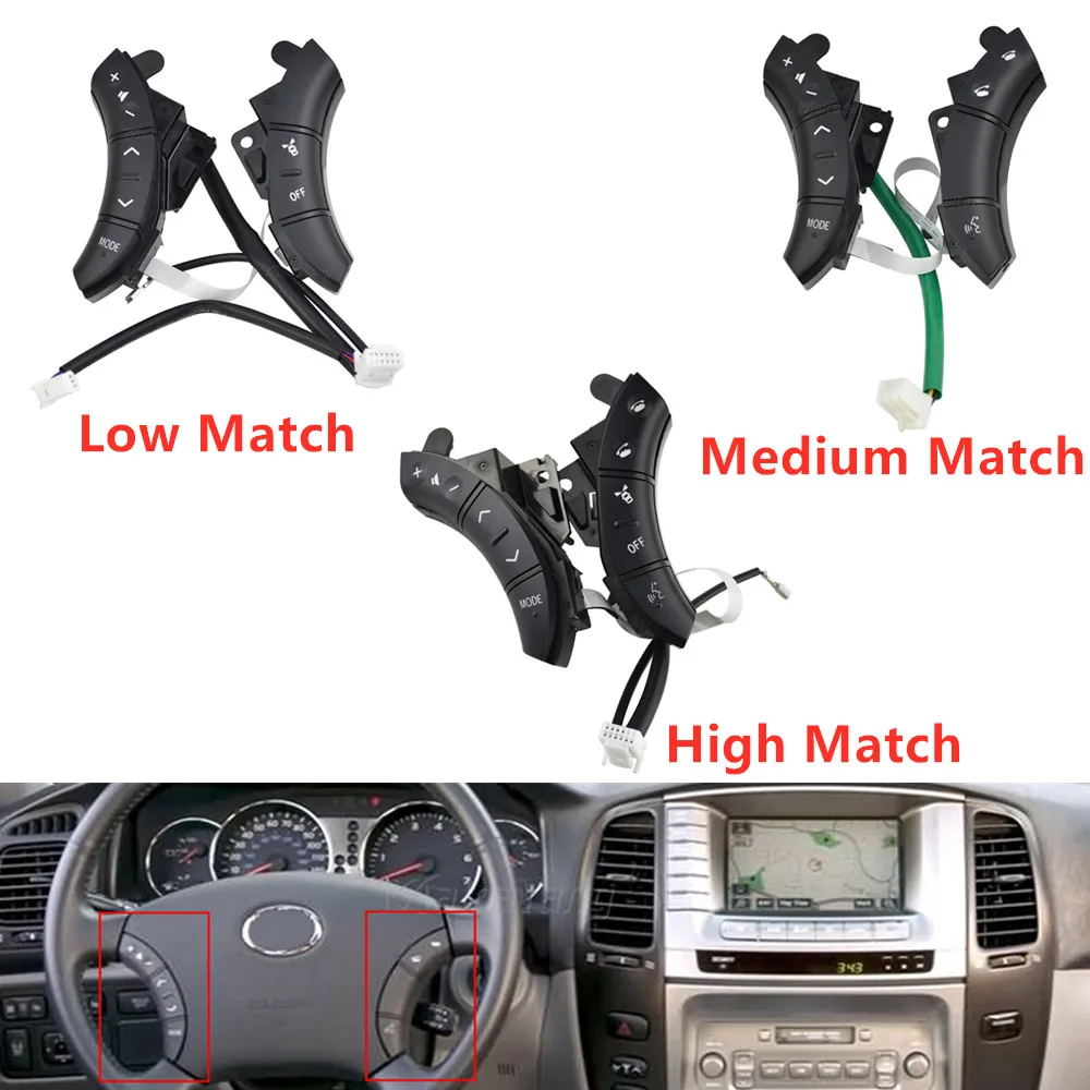 For Toyota Highlander 2003 2004 2005 2006 2007 Land Cruiser Camry Sequoia Tundra GX470 Steering Wheel Controls Switch Button
For Toyota Highlander 2003 2004 2005 2006 2007 Land Cruiser Camry Sequoia Tundra GX470 Steering Wheel Controls Switch Button