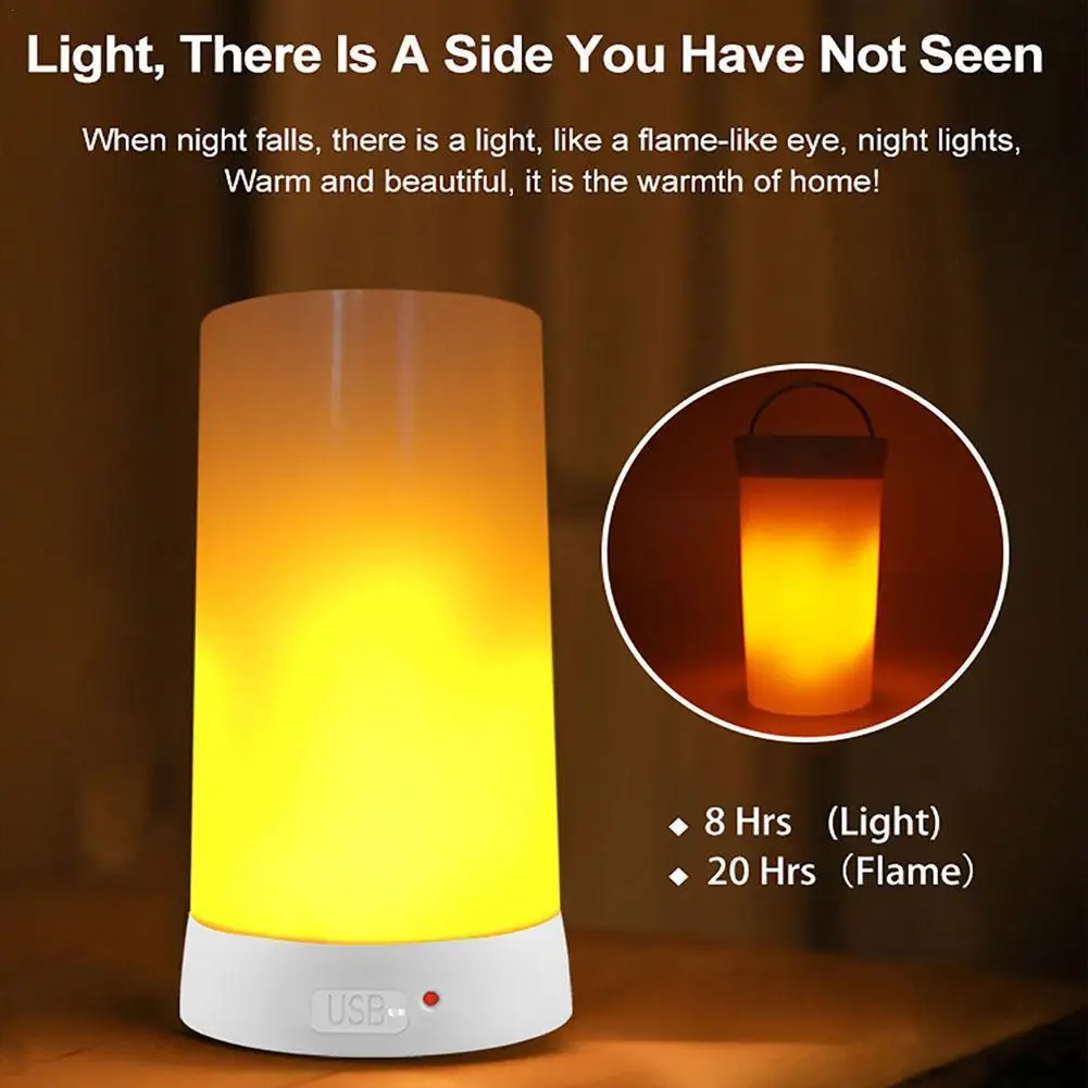 LED Flame Effect Light Decorative Table Lamp Night Light USB Charging Atmosphere Light For Restaurant Bar Bedroom Living Room
LED Flame Effect Light Decorative Table Lamp Night Light USB Charging Atmosphere Light For Restaurant Bar Bedroom Living Room