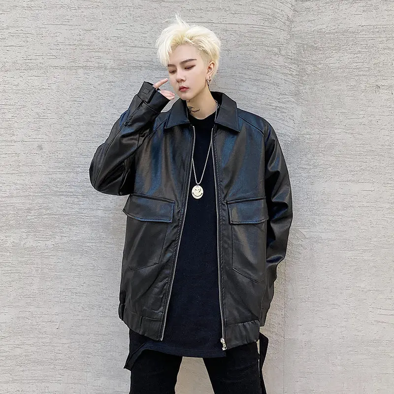 Men's Jacket 2020 Autumn winter new slim pure color motorcycle leather long sleeve jacket casual fashion youth men's wear
Men's Jacket 2020 Autumn winter new slim pure color motorcycle leather long sleeve jacket casual fashion youth men's wear