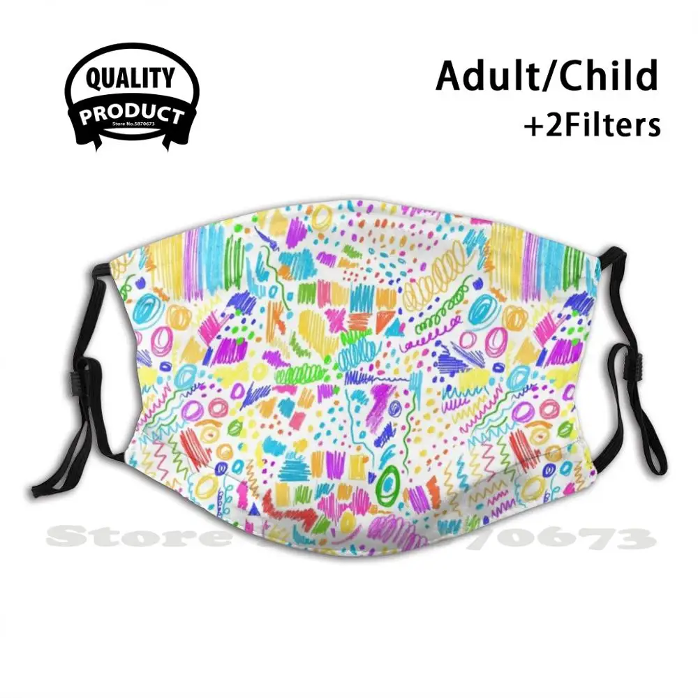 Colorful Crayon Pencil Pattern Anti Dust Face Mask Washable Filter Reusable Colourful Neon Pattern Crayon Pattern Vivid Colors
Colorful Crayon Pencil Pattern Anti Dust Face Mask Washable Filter Reusable Colourful Neon Pattern Crayon Pattern Vivid Colors