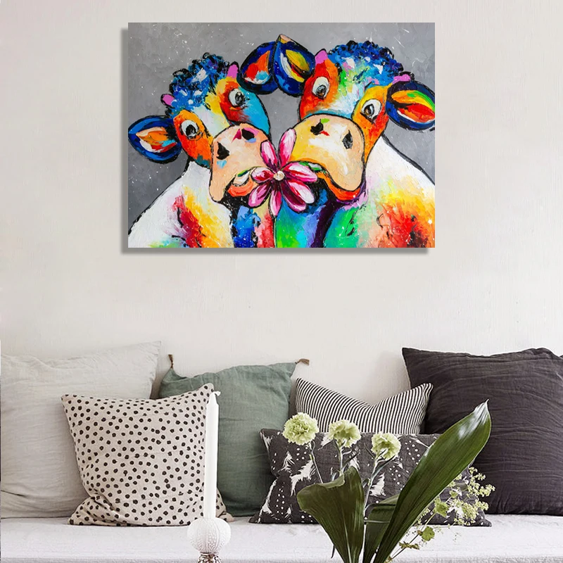Graffiti Animal Cartoon Colorful Cows Canvas Painting Modern Poster and Prints Wall Art Pictures for Living Room Home Decoration
Graffiti Animal Cartoon Colorful Cows Canvas Painting Modern Poster and Prints Wall Art Pictures for Living Room Home Decoration