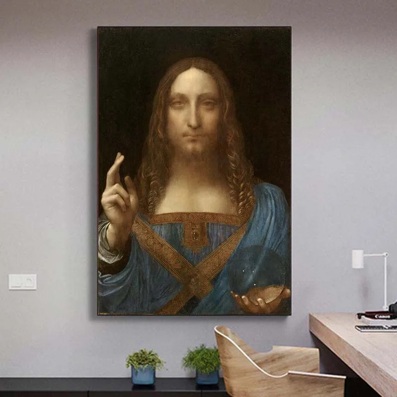 The Salvator Mundi Canvas Paintings On The Wall By Leonardo Da Vinci Famous Wall Art Posters And Prints Cuadros Wall Decoration
The Salvator Mundi Canvas Paintings On The Wall By Leonardo Da Vinci Famous Wall Art Posters And Prints Cuadros Wall Decoration