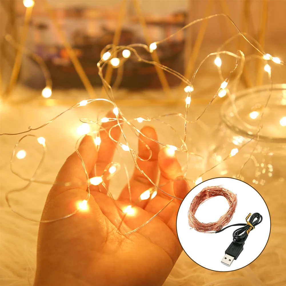 1/2/3M LED Fairy Garland Light String USB Powered Copper Wire Lights Indoor Bedroom Christmas Party Wedding Festoon Decoration
1/2/3M LED Fairy Garland Light String USB Powered Copper Wire Lights Indoor Bedroom Christmas Party Wedding Festoon Decoration