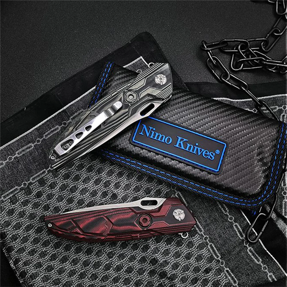 Nimoknives M3 Outdoor Floding knife Tactical D2 Blade 60HRC G10 Handel Camping Jungle Hunting Knives EDC Tool
Nimoknives M3 Outdoor Floding knife Tactical D2 Blade 60HRC G10 Handel Camping Jungle Hunting Knives EDC Tool