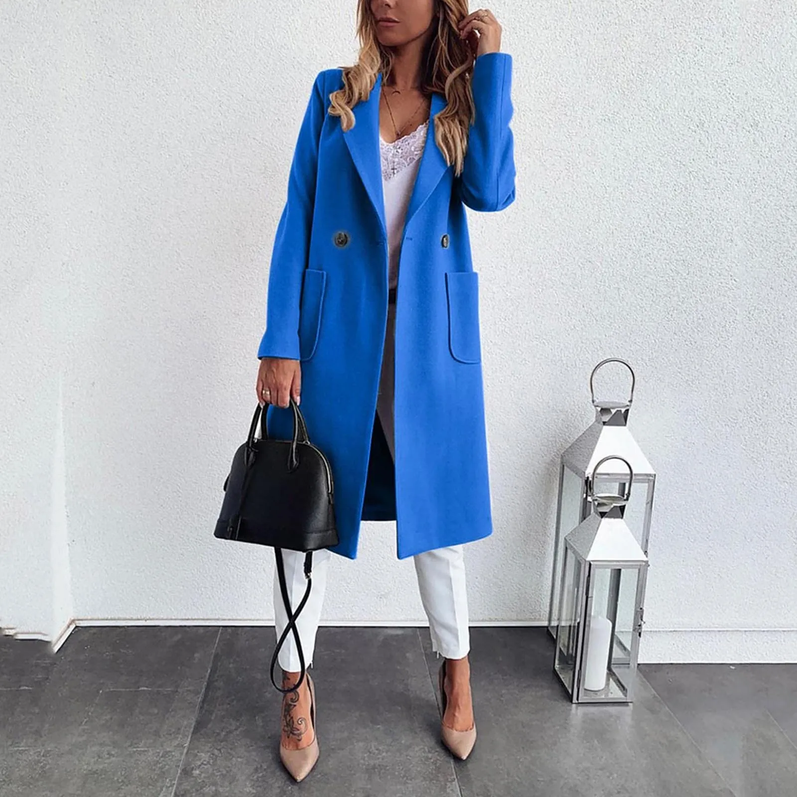 Women's Elegant Long Jackets With Pockets Fashion Turn Down Collar Long Sleeve Coat Outwear Trench Women Clothings manteau femme
Women's Elegant Long Jackets With Pockets Fashion Turn Down Collar Long Sleeve Coat Outwear Trench Women Clothings manteau femme