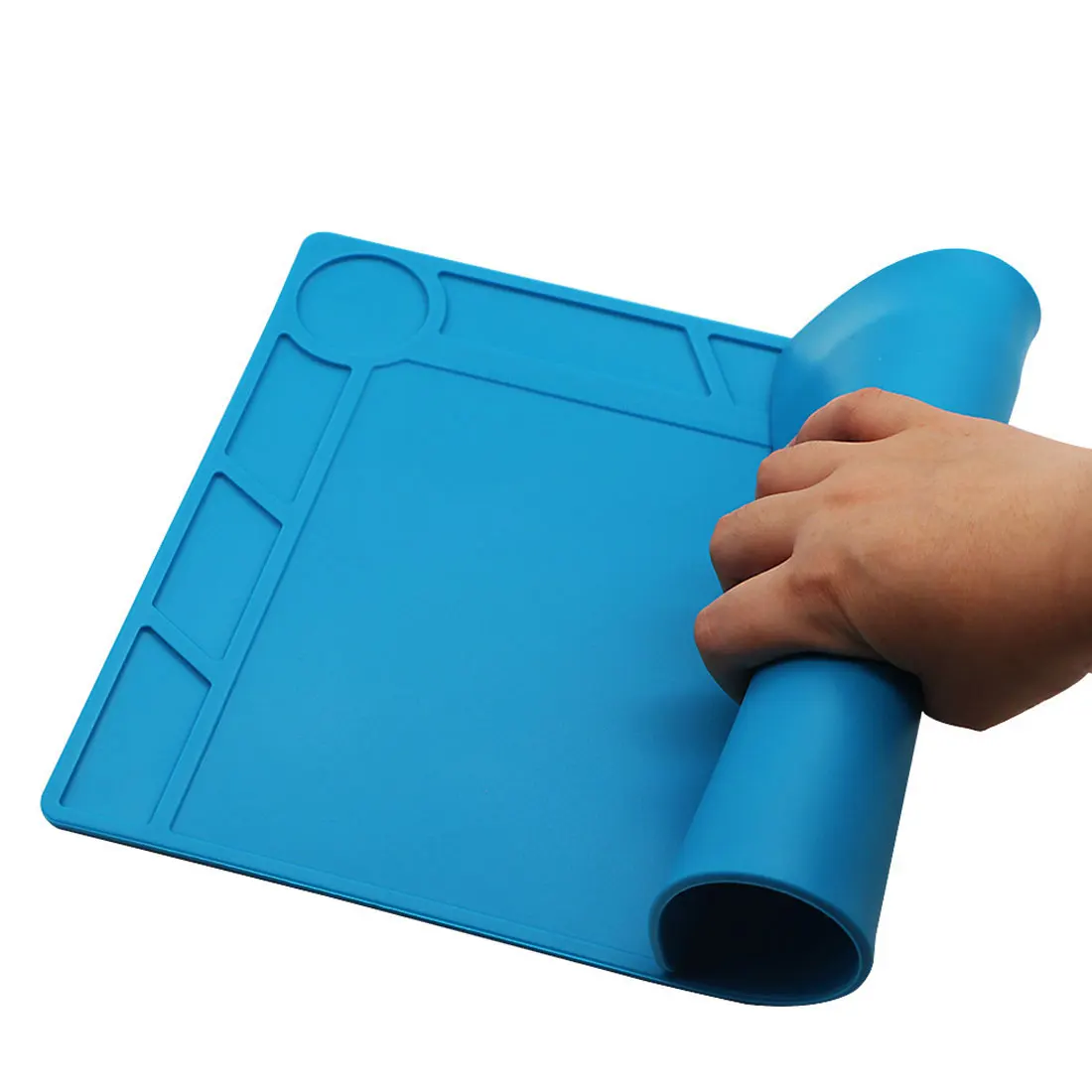 Repair Pad Insulation Heat-Resistant Silicon Soldering Mat Work Pad Desk Platform for BGA Soldering Station 3 Sizes
Repair Pad Insulation Heat-Resistant Silicon Soldering Mat Work Pad Desk Platform for BGA Soldering Station 3 Sizes