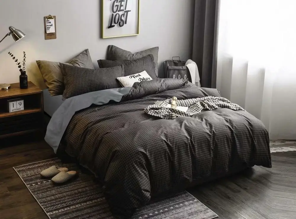 Simple Bedclothes Bedding Set With Pillowcase Duvet Cover Sets Bed Cover Single Double Twin Full Queen King Size Covers
Simple Bedclothes Bedding Set With Pillowcase Duvet Cover Sets Bed Cover Single Double Twin Full Queen King Size Covers