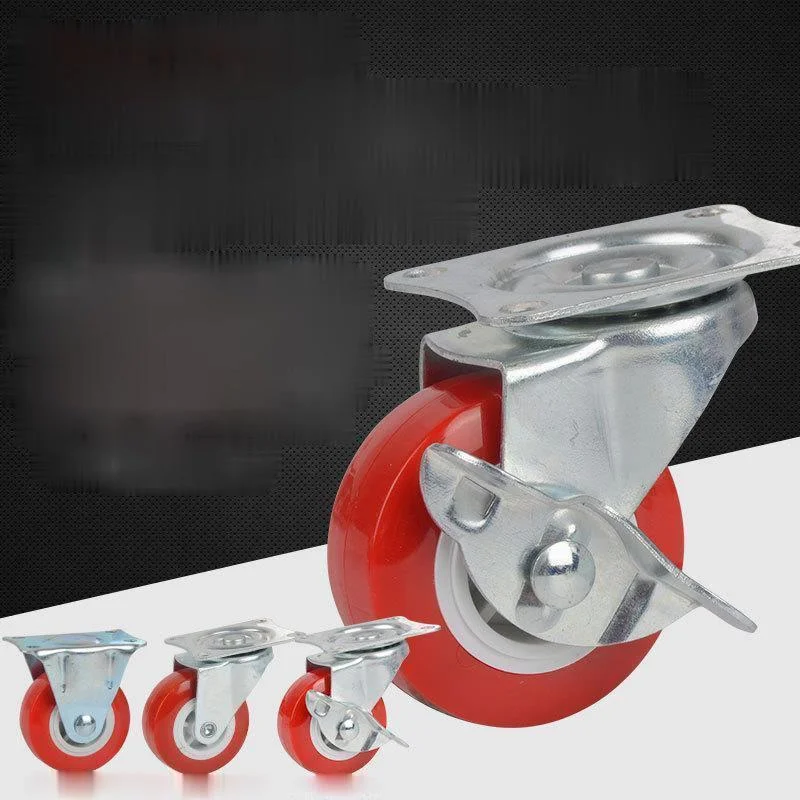 Red Plastic Rail Fixed Casters No noise Universal Wheel With Brake Small Cart Furniture Replacement Caster Hardware Accessories
Red Plastic Rail Fixed Casters No noise Universal Wheel With Brake Small Cart Furniture Replacement Caster Hardware Accessories
