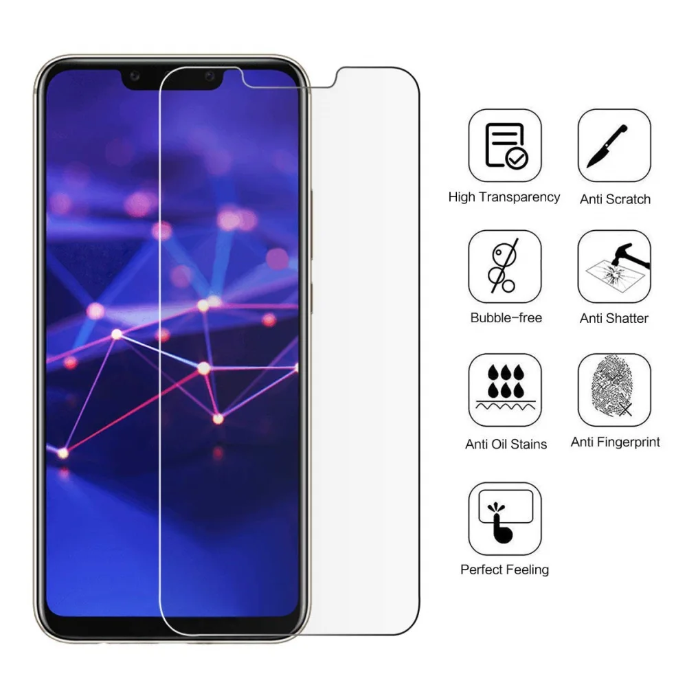 3Pcs Protective Glass for Huawei P30 Lite Pro Screen Protector P20 Mate 20 30 P Smat Z 2019 Tempered | Мобильные телефоны и