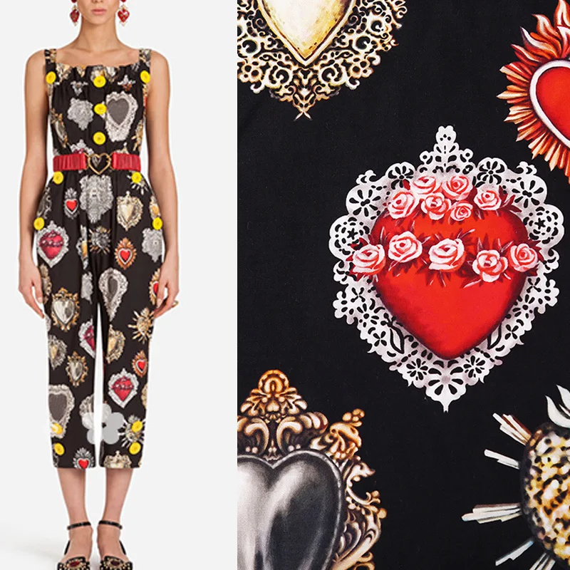 Модная хлопчатобумажная Ткань с драгоценными камнями в виде Священного Сердца или имитация хлопка для женщин платье блузка брюки Stoffa Tuch Тк...
Модная хлопчатобумажная Ткань с драгоценными камнями в виде Священного Сердца или имитация хлопка для женщин платье блузка брюки Stoffa Tuch Тк...