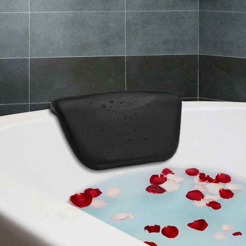 Waterproof PU Bath Pillow With Suction Cups Neck And Back Support Breathable Spa Pillow For Home Hot Tub Bathroom Accessories
Waterproof PU Bath Pillow With Suction Cups Neck And Back Support Breathable Spa Pillow For Home Hot Tub Bathroom Accessories