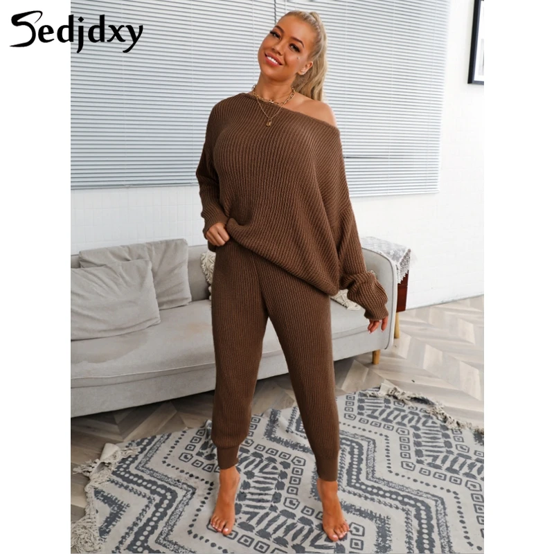Women's Casual Long Sleeve Jumpsuit Crewneck One Shoulder Elastic Knitting Waist Stretchy Tracksuit Loose Romper New 2020
Women's Casual Long Sleeve Jumpsuit Crewneck One Shoulder Elastic Knitting Waist Stretchy Tracksuit Loose Romper New 2020