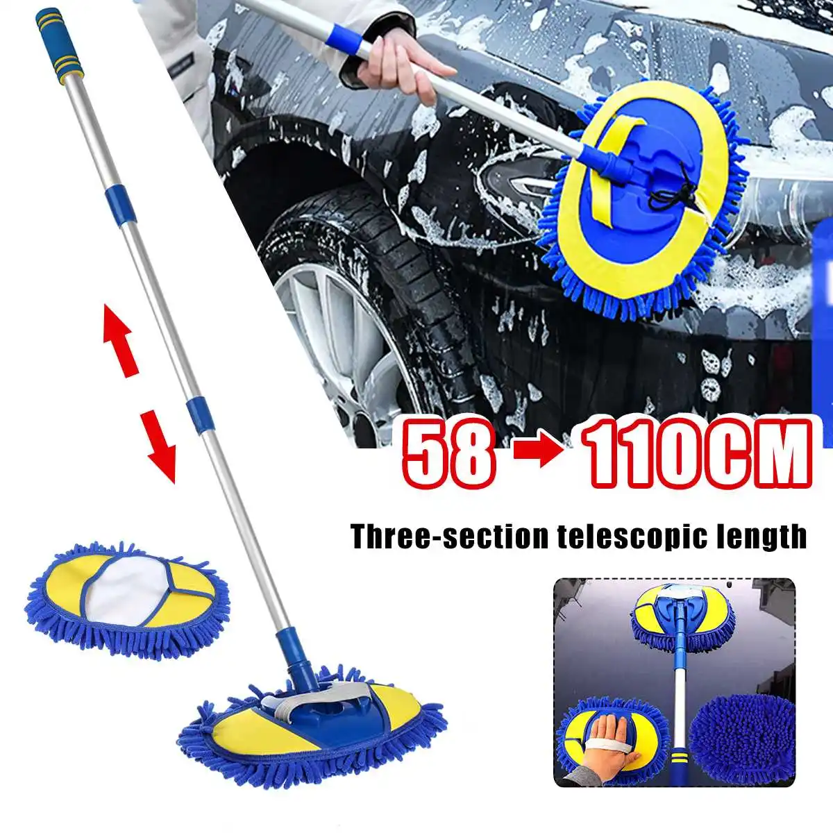 Adjustable Car Cleaning Brush Telescoping Long Handle Auto Accessories Car Wash Brush Cleaning Mop 110CM Chenille Broom Car
Adjustable Car Cleaning Brush Telescoping Long Handle Auto Accessories Car Wash Brush Cleaning Mop 110CM Chenille Broom Car