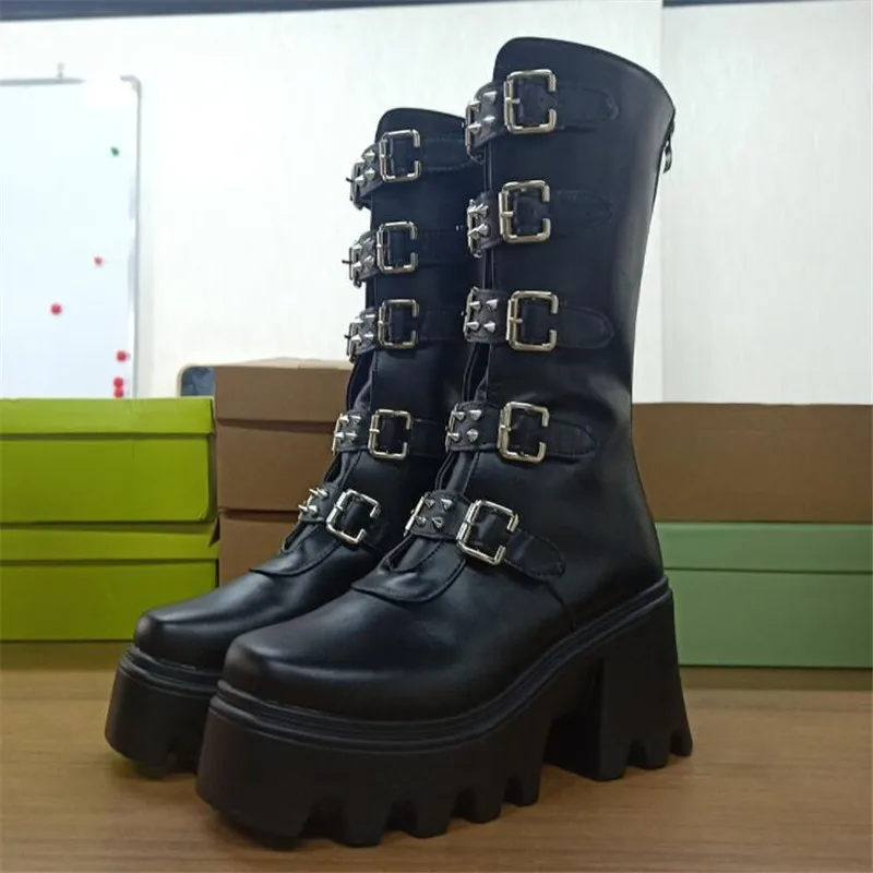 Women's boots round toe mid-tube boots 9CM high heels thick-soled thermal boots mid-calf women's shoes plus size 35-43 female an
Women's boots round toe mid-tube boots 9CM high heels thick-soled thermal boots mid-calf women's shoes plus size 35-43 female an