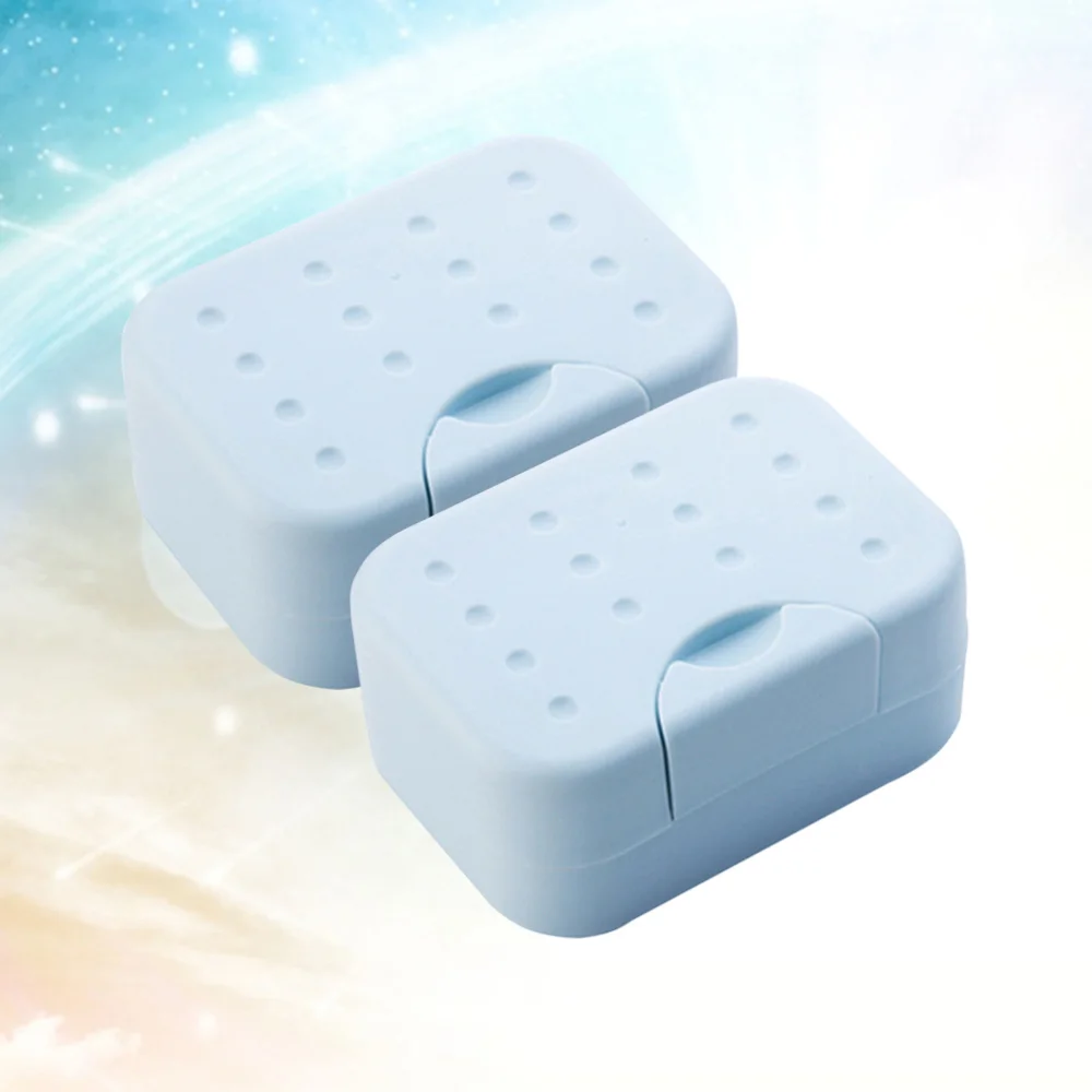 2pcs Travel Portable Bathroom Soap Dish Holder Container Box Sealed Soap Box with Lid for Kitchen Bathroom (Blue)
2pcs Travel Portable Bathroom Soap Dish Holder Container Box Sealed Soap Box with Lid for Kitchen Bathroom (Blue)
