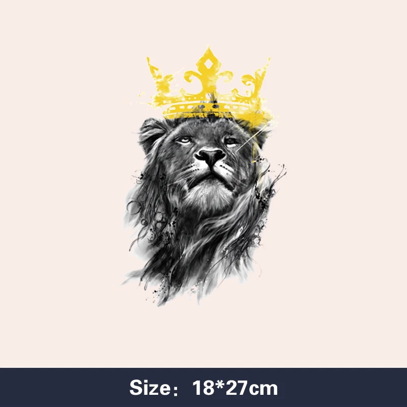 Patches Appliqued heat transfer stickers for t shirt appliques for clothingLion animal
Patches Appliqued heat transfer stickers for t shirt appliques for clothingLion animal