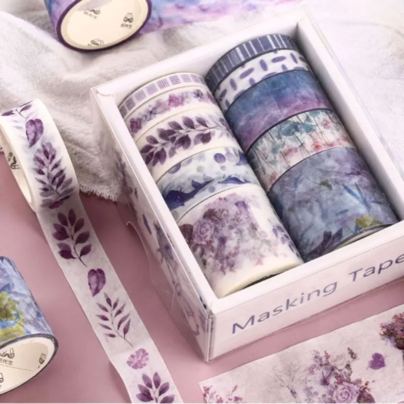 10Pcs/Box Fantasy Ocean Beautiful Flowers Plants Leaves Washi Tape Diy Decoration For Scrapbooking
10Pcs/Box Fantasy Ocean Beautiful Flowers Plants Leaves Washi Tape Diy Decoration For Scrapbooking