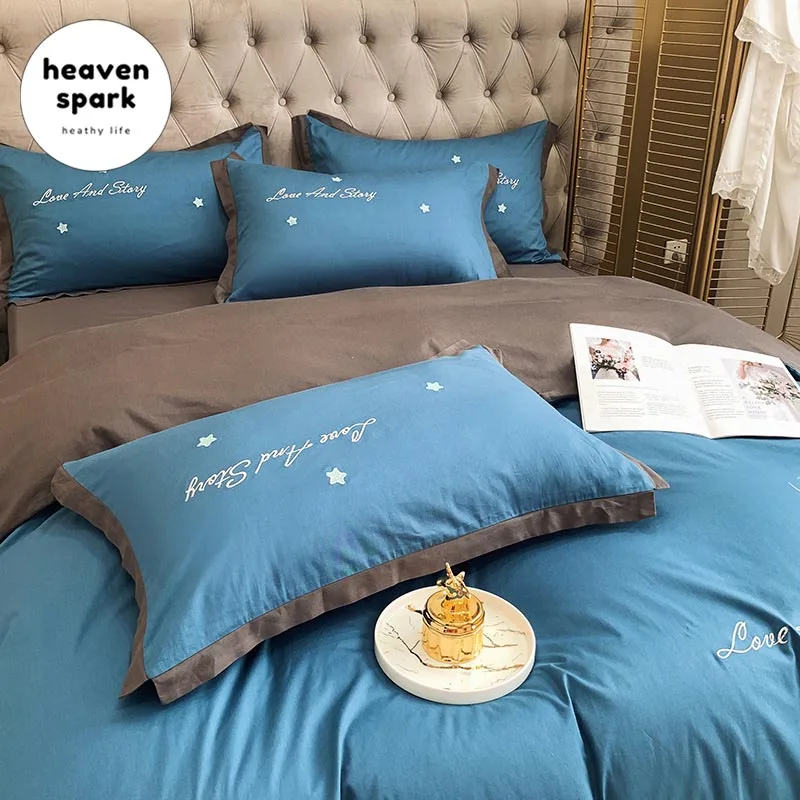 Luxury 6 Colors Bedding Set Feather Pattern Embroidery Duvet Cover Sateen Cotton European Bed Linens Sheets Pillowcase 4Pcs
Luxury 6 Colors Bedding Set Feather Pattern Embroidery Duvet Cover Sateen Cotton European Bed Linens Sheets Pillowcase 4Pcs