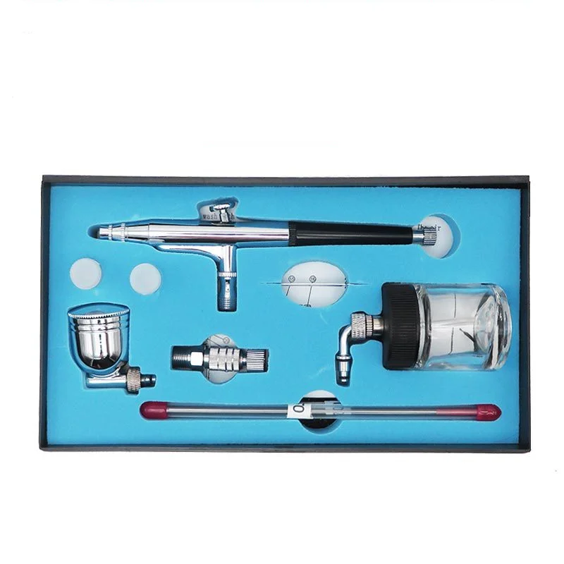 1Set 0.3MM Nozzle Airbrush Kits Dual Action Gravity Feed Spray Gun for Airbrush Painting Tattoo Cake Decor Nail Beauty
1Set 0.3MM Nozzle Airbrush Kits Dual Action Gravity Feed Spray Gun for Airbrush Painting Tattoo Cake Decor Nail Beauty