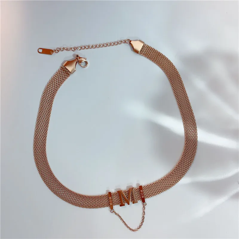 Titanium Steel Necklace Collar European and American Style Letter M Tassel Chain Delicate Pearl for Women Hangzhi Trend 2021
Titanium Steel Necklace Collar European and American Style Letter M Tassel Chain Delicate Pearl for Women Hangzhi Trend 2021