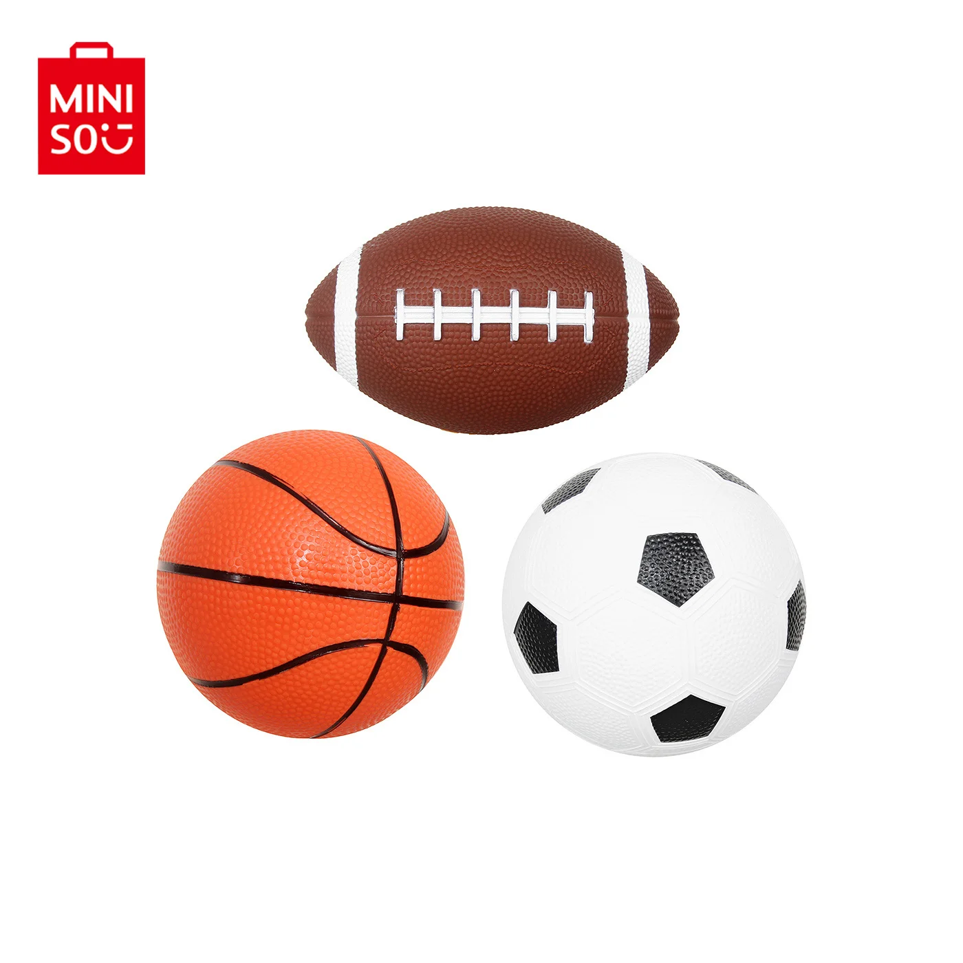 MINISO Inflatable Ball Set 3 pcs Basketball Football Rugby Daily Leisure for Playground Indoor Outdoor Kids Children
MINISO Inflatable Ball Set 3 pcs Basketball Football Rugby Daily Leisure for Playground Indoor Outdoor Kids Children