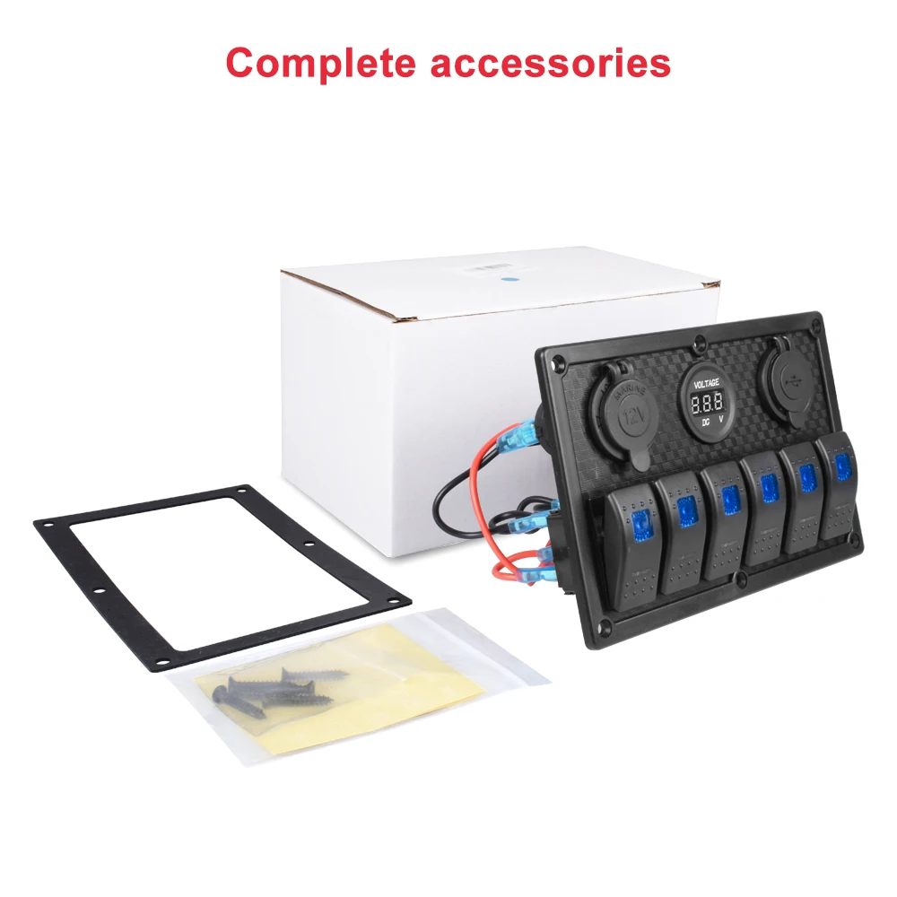 Waterproof Digital Voltmeter 4.2A Dual USB Port Slot Socket for Car Marine Ship LED Toggle Rocker Switch Panel
Waterproof Digital Voltmeter 4.2A Dual USB Port Slot Socket for Car Marine Ship LED Toggle Rocker Switch Panel