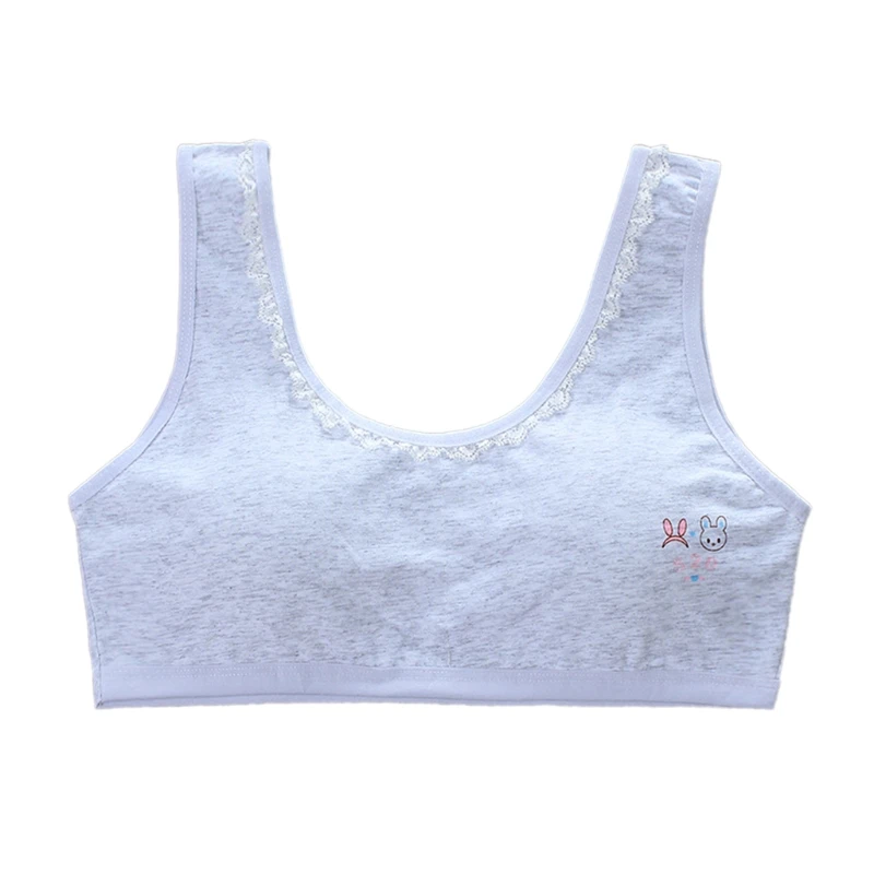 Young Girls Cotton Sports Training Bra Wide Strap Lace U-Neck Puberty Bralette Cartoon Print Padded Underwear Crop Top
Young Girls Cotton Sports Training Bra Wide Strap Lace U-Neck Puberty Bralette Cartoon Print Padded Underwear Crop Top