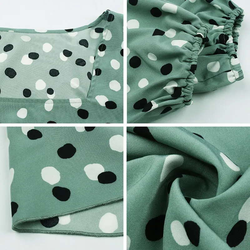 2021 New Autumn Winter Elegant Square Collar Dot Print Dress Women Full Sleeve Slim Bandage Midi Dress Female Office Lady
2021 New Autumn Winter Elegant Square Collar Dot Print Dress Women Full Sleeve Slim Bandage Midi Dress Female Office Lady