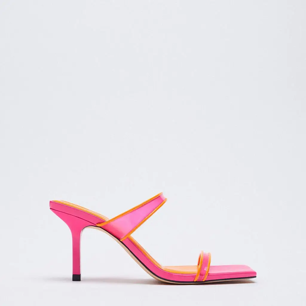 ZAR Woman 2021 Shoes High Heels Spring Summer Square Toe Sexy Outer Wear Stiletto Muller Sandals And Slippers Women Plus Size 40
ZAR Woman 2021 Shoes High Heels Spring Summer Square Toe Sexy Outer Wear Stiletto Muller Sandals And Slippers Women Plus Size 40
