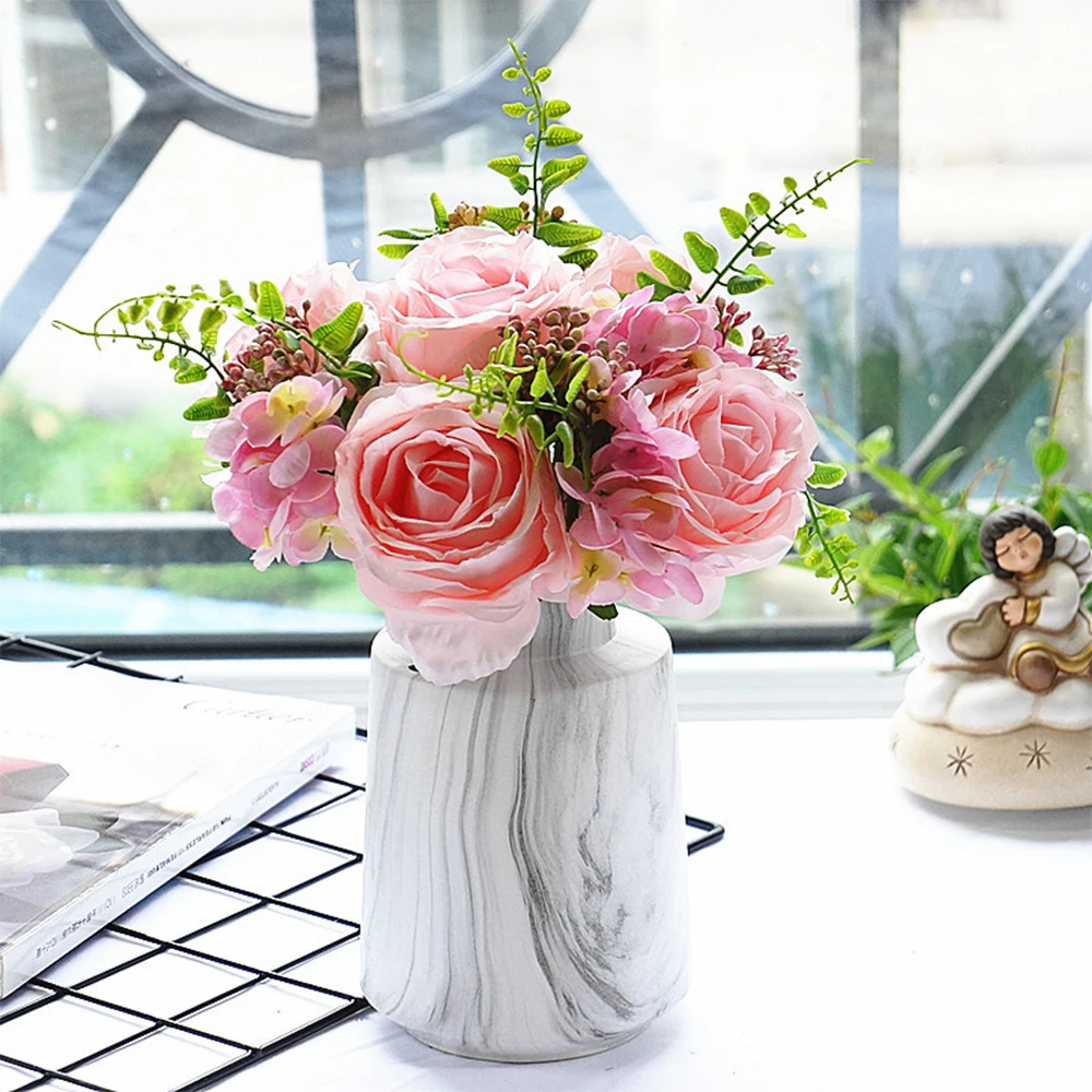 Silk Hydrangeas Artificial Flowers Wedding Flowers For Bride Bouquet Silk Blooming Peony Rose Flowers Home Decoration
Silk Hydrangeas Artificial Flowers Wedding Flowers For Bride Bouquet Silk Blooming Peony Rose Flowers Home Decoration