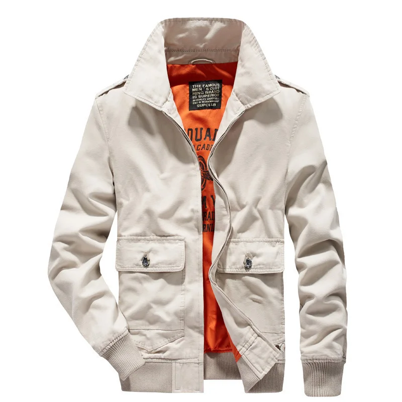 Fashion Men's Clothing Spring and Autumn Outdoor Casual Tooling Coats Military Style Male Handsome Lapel Jacket Pure Cotton Tops
Fashion Men's Clothing Spring and Autumn Outdoor Casual Tooling Coats Military Style Male Handsome Lapel Jacket Pure Cotton Tops