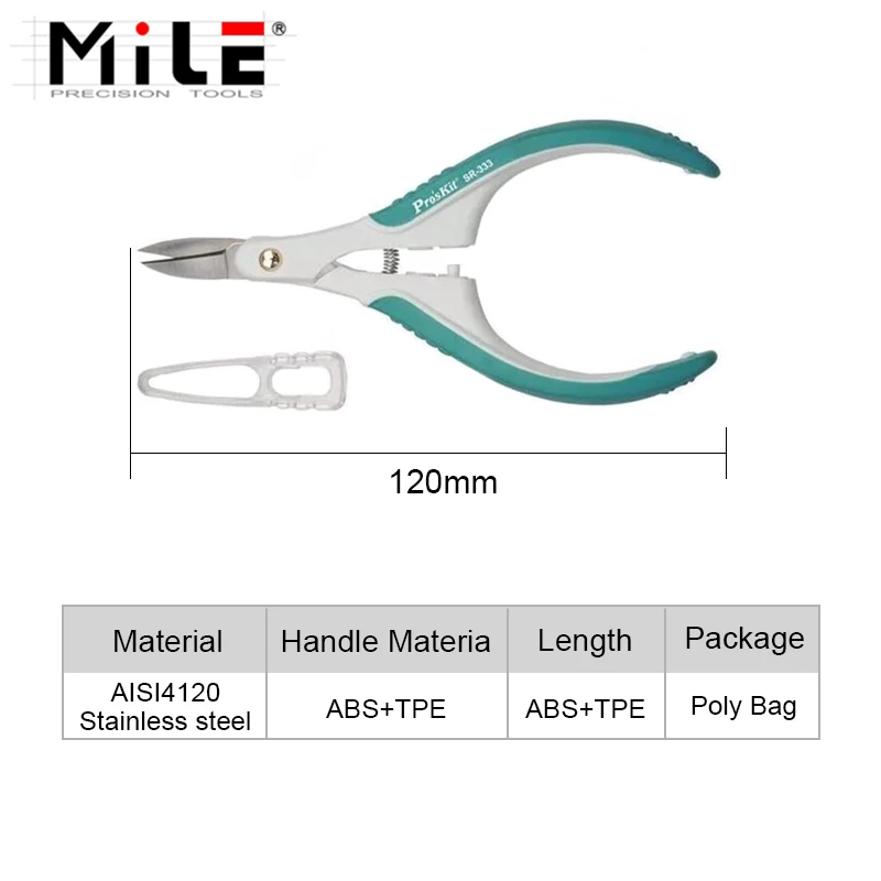 

Proskit Multi-functional Stainless Steel Blades Micro Precision Scissor (120mm) Home Computer Cutting Hand Tools