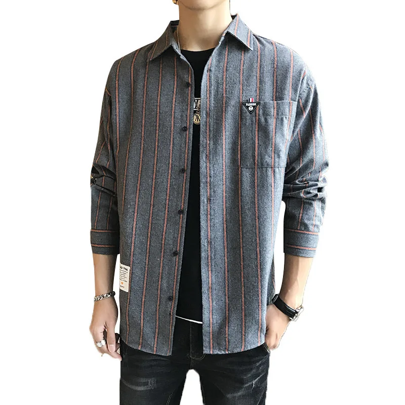 Spring and Autumn men long sleeves plaid retro style casual trend shirt shirt popular logo shirt cardigan men mens shirts
Spring and Autumn men long sleeves plaid retro style casual trend shirt shirt popular logo shirt cardigan men mens shirts