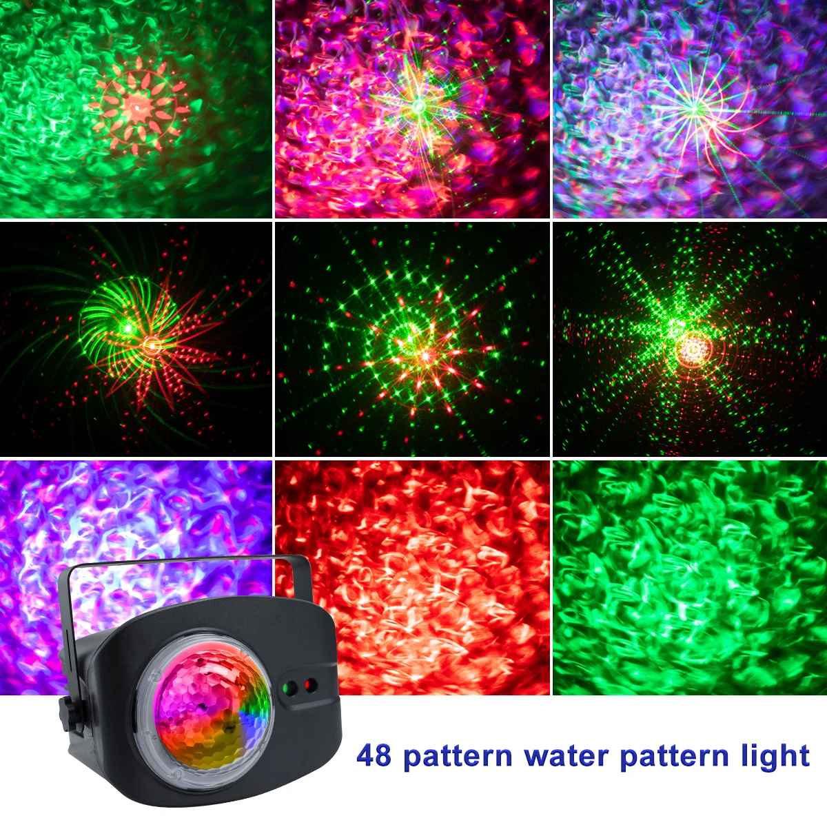 RGB DJ Disco Light Stage Light , Voice Music Control dj Laser Projector Light 52 Mode RGB Effect Lamp For Bar Party Home Wedding
RGB DJ Disco Light Stage Light , Voice Music Control dj Laser Projector Light 52 Mode RGB Effect Lamp For Bar Party Home Wedding