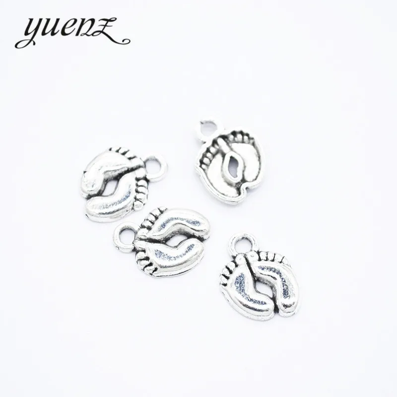 YuenZ 40 шт старинный серебряный цвет металлический сплав Подвески Подвеска для ног Ювелирные изделия ручной работы 14*10 мм I1110
YuenZ 40 шт старинный серебряный цвет металлический сплав Подвески Подвеска для ног Ювелирные изделия ручной работы 14*10 мм I1110