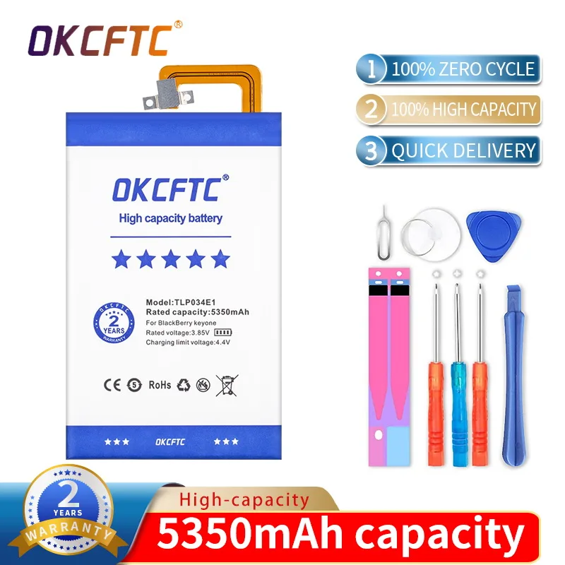 5350mAh TLP034E1 Battery BAT-63108-003 for BlackBerry keyone / alcatel DK70 DTEK70 Built-in Li-ion bateria Li-Polymer Batteries
5350mAh TLP034E1 Battery BAT-63108-003 for BlackBerry keyone / alcatel DK70 DTEK70 Built-in Li-ion bateria Li-Polymer Batteries