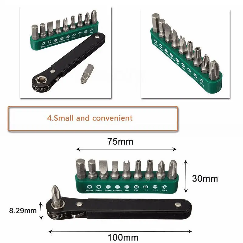 DIY Ratchet Screwdriver Kit Repair Replace Gadget Disassemble Mini Right Offset Handheld Set Outdoor
DIY Ratchet Screwdriver Kit Repair Replace Gadget Disassemble Mini Right Offset Handheld Set Outdoor