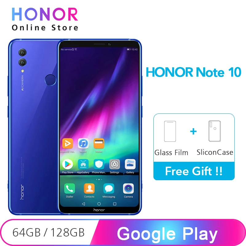 Оригинал Honor Note 10 64 Гб/128 ГБ Note10 6 95 "24MP двойная камера NFC 5000 мАч батарея