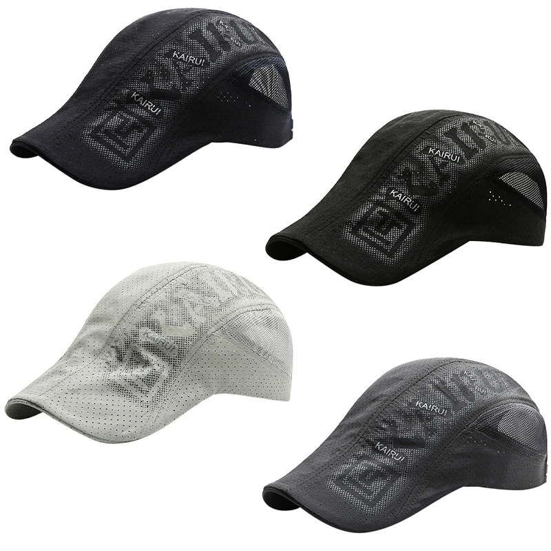 Leisure Beret Golf Cap Men Women Charter Sun Hats Flat Top Shutter Hats Quick Dry Sunshade Trucker Baseball Hats
Leisure Beret Golf Cap Men Women Charter Sun Hats Flat Top Shutter Hats Quick Dry Sunshade Trucker Baseball Hats